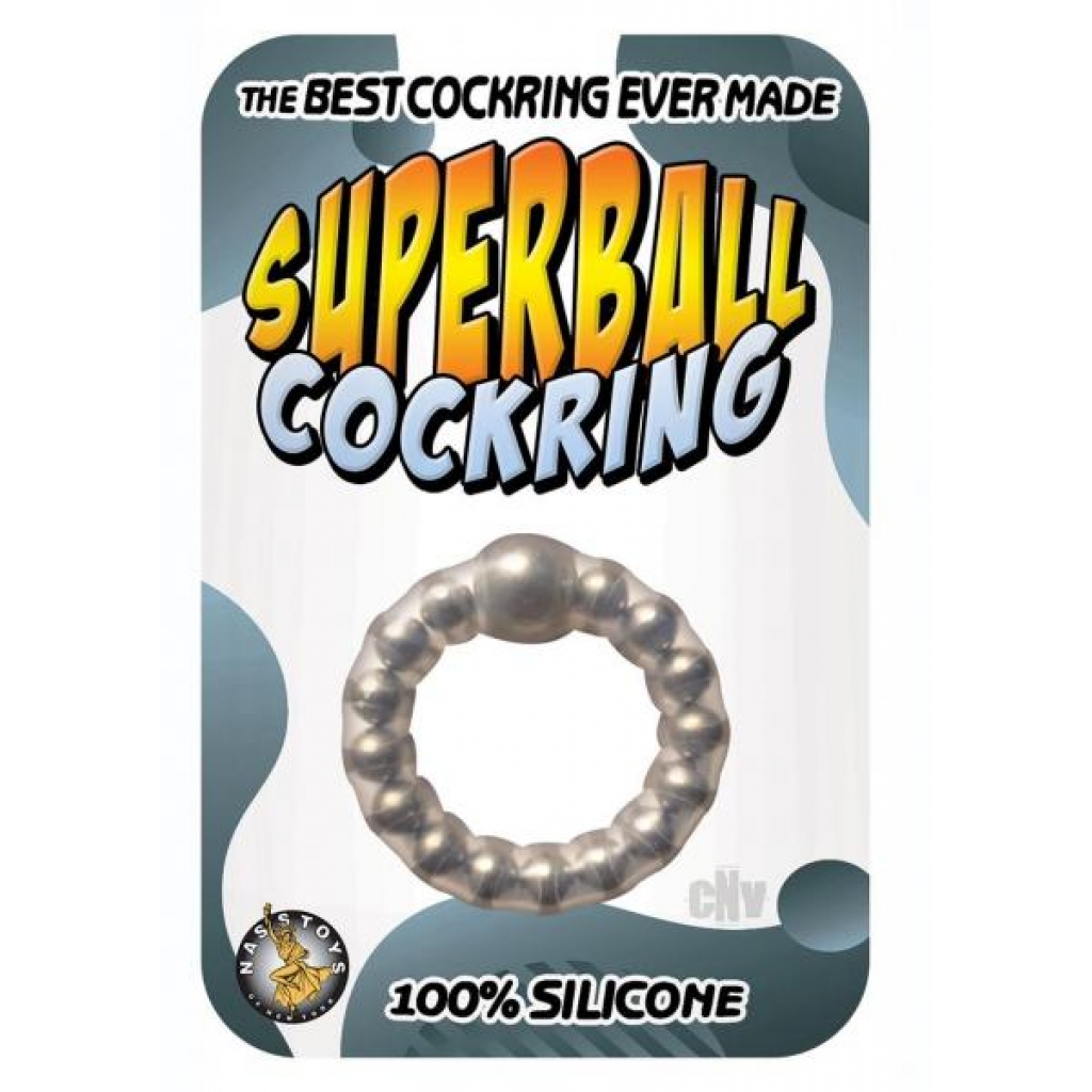 Superball Cockring Clear - Novelties By Nass-walk Inc