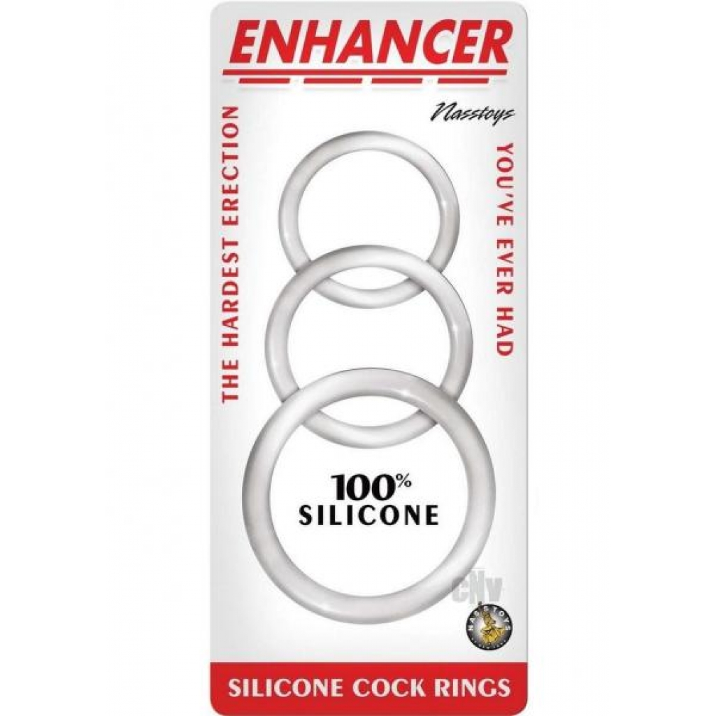 Enhancer Silicone Cockrings Clear - Novelties By Nass-walk Inc