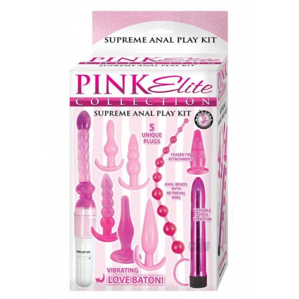 Pink Elite Coll Supreme Anal Play Kit - Novelties By Nass-walk Inc