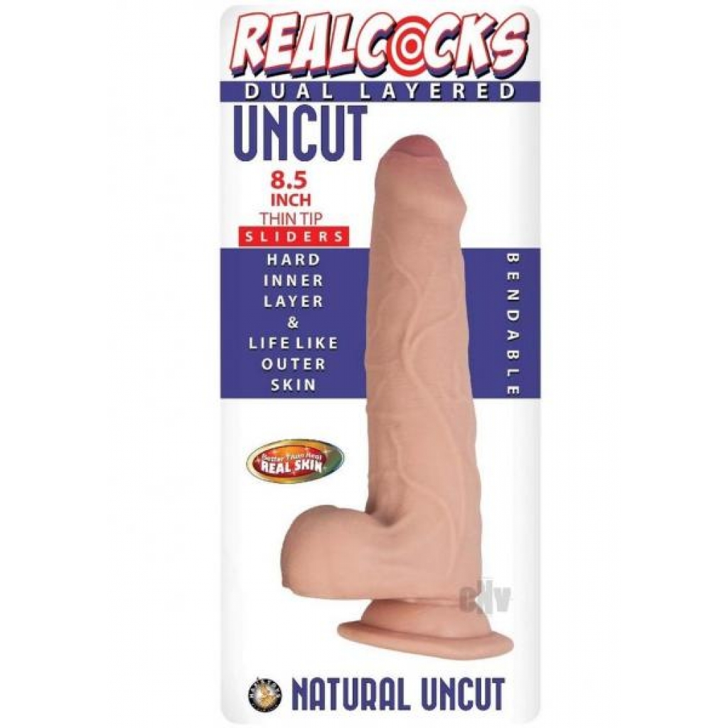 Lifelike RealCocks Uncut Cock - 8.5