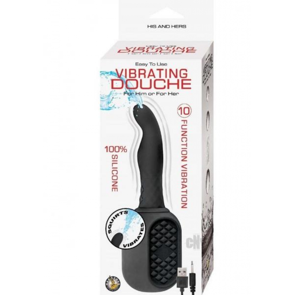 Vibrating Douche Black - Novelties By Nass-walk Inc