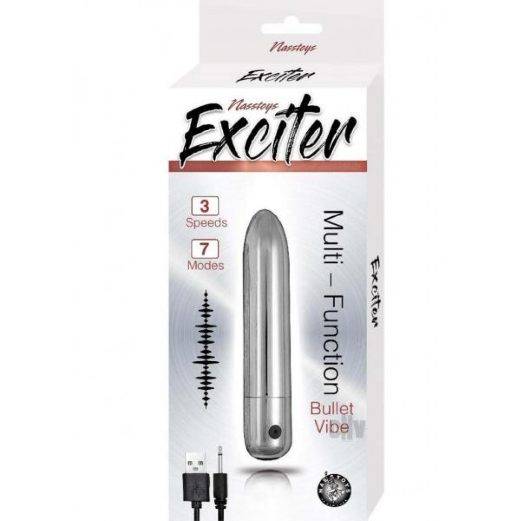 Exciter Multi Function Bullet Silver - Novelties By Nass-walk Inc