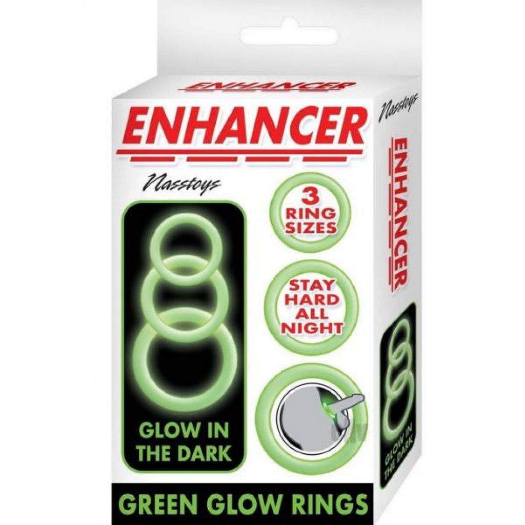 Enhancer Glow Rings Green - Novelties By Nass-walk Inc