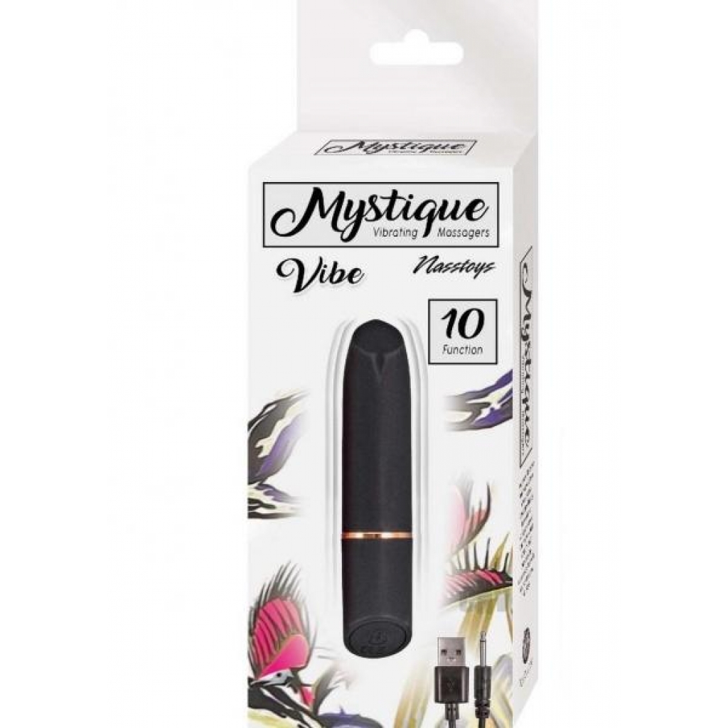 Mystique Vibrating Massager Black - Novelties By Nass-walk Inc