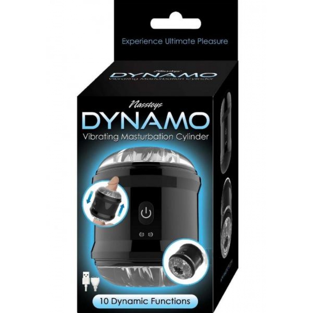 Dynamo Vibrating Masturbator Cup - Black