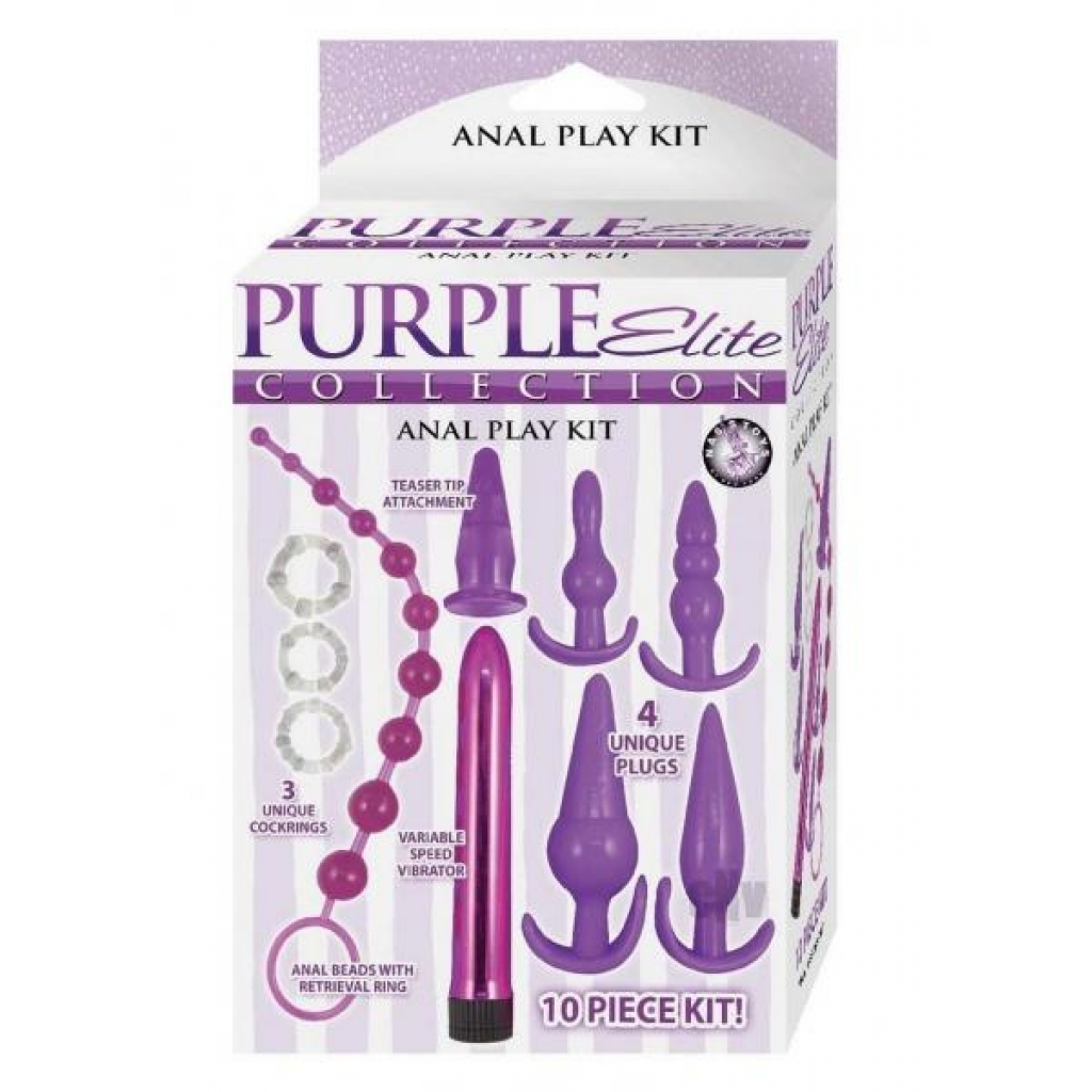 Purple Elite Coll Anal Play Kit - 10 Piece Set