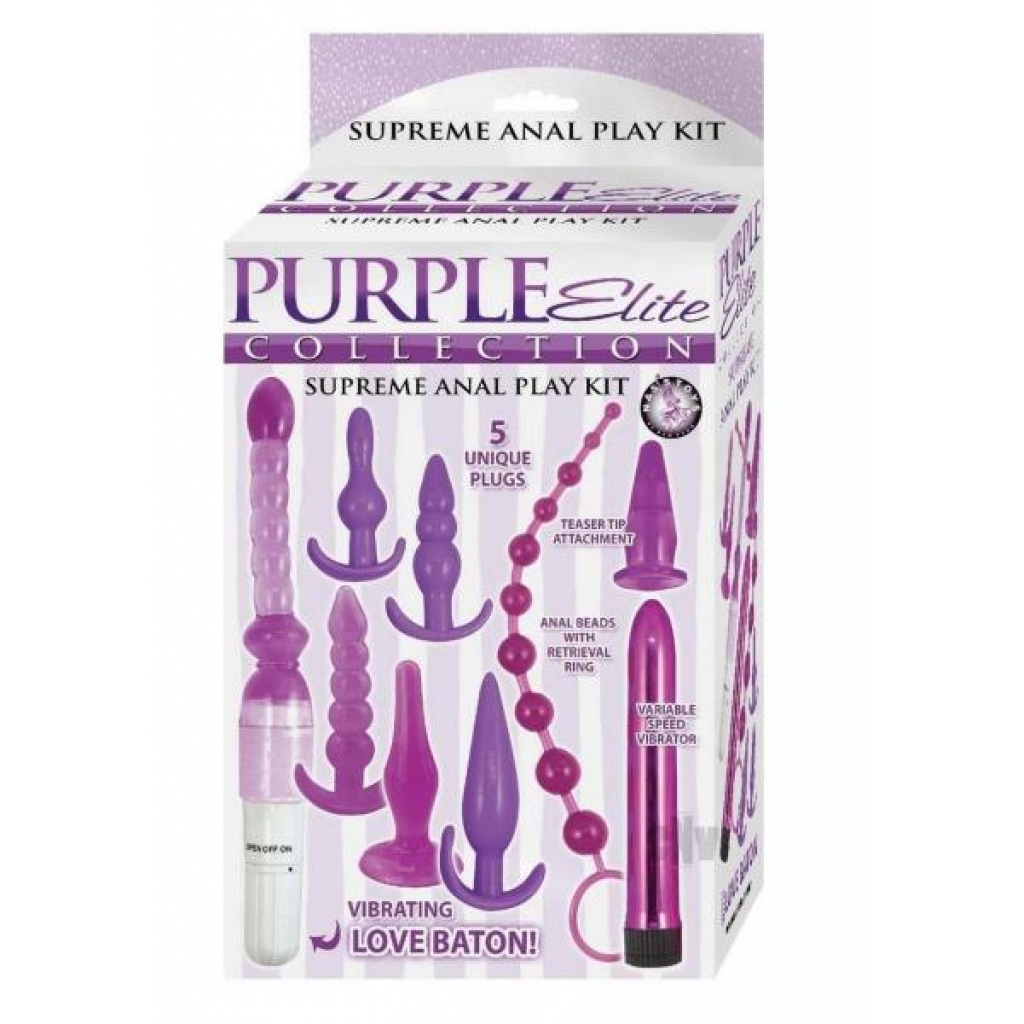 Purple Elite Coll Supreme Anal Play Kit - Novelties By Nass-walk Inc