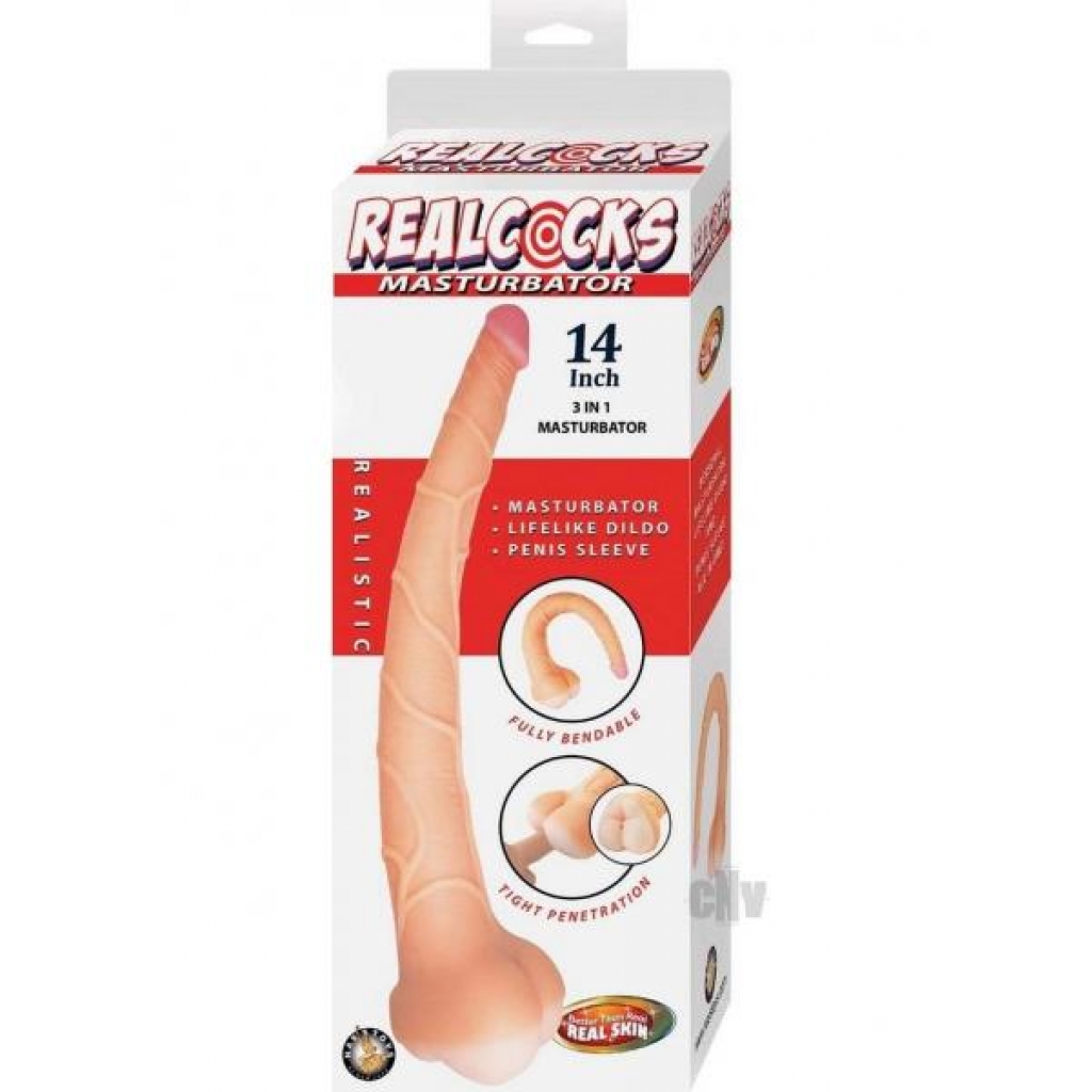 Realcocks Masturbator 14 White - Novelties By Nass-walk Inc