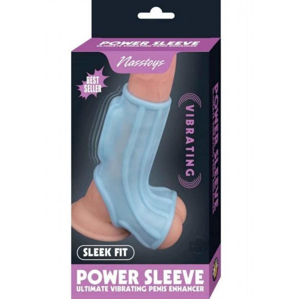 Vibrating Power Sleeve Sleek Fit Blu - Novelties By Nass-walk Inc