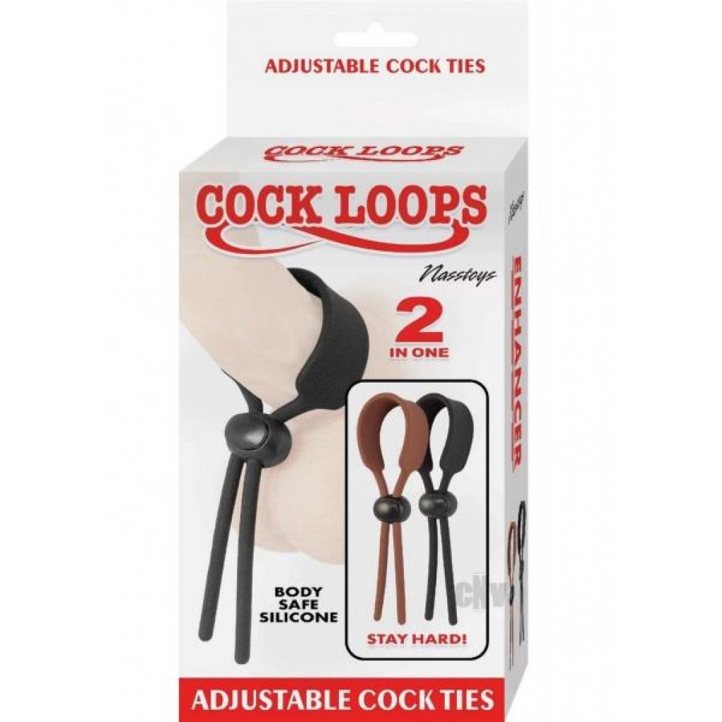 Adjustable Cock Loops - Brown/Black