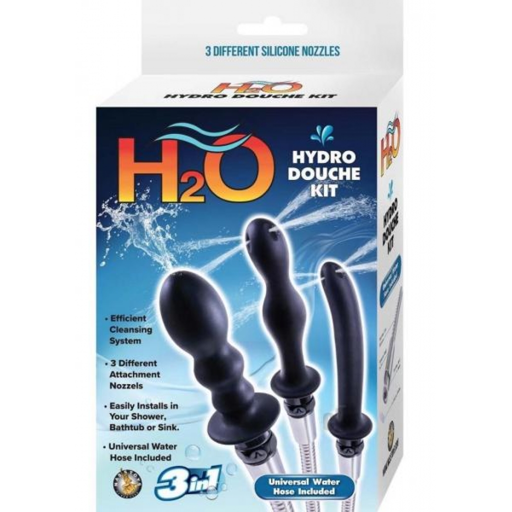 H2o Hydro Douche Kit Black - Novelties By Nass-walk Inc