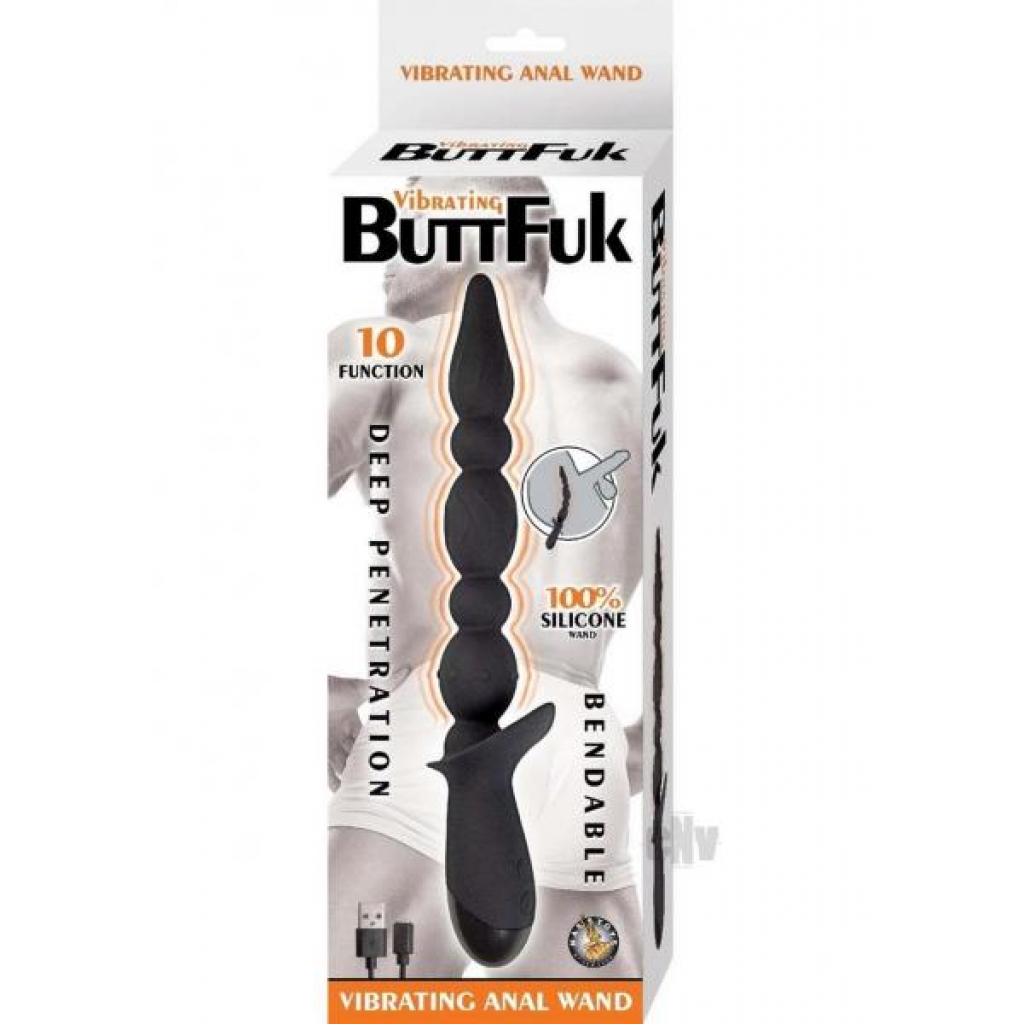 Vibrating Buttfuk Vibe Anal Wand - Black