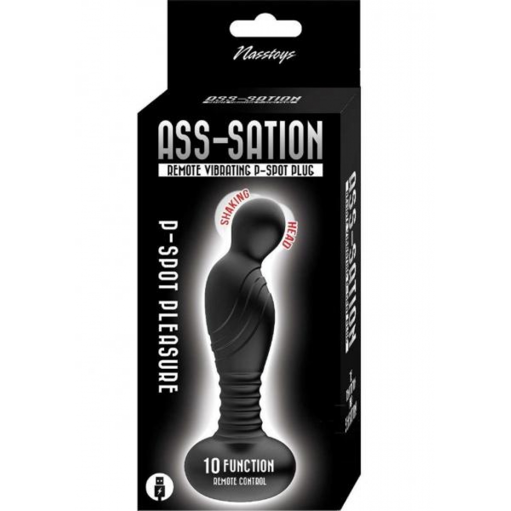 Ass-sation Remote Pspot Plug Blk - Novelties By Nass-walk Inc