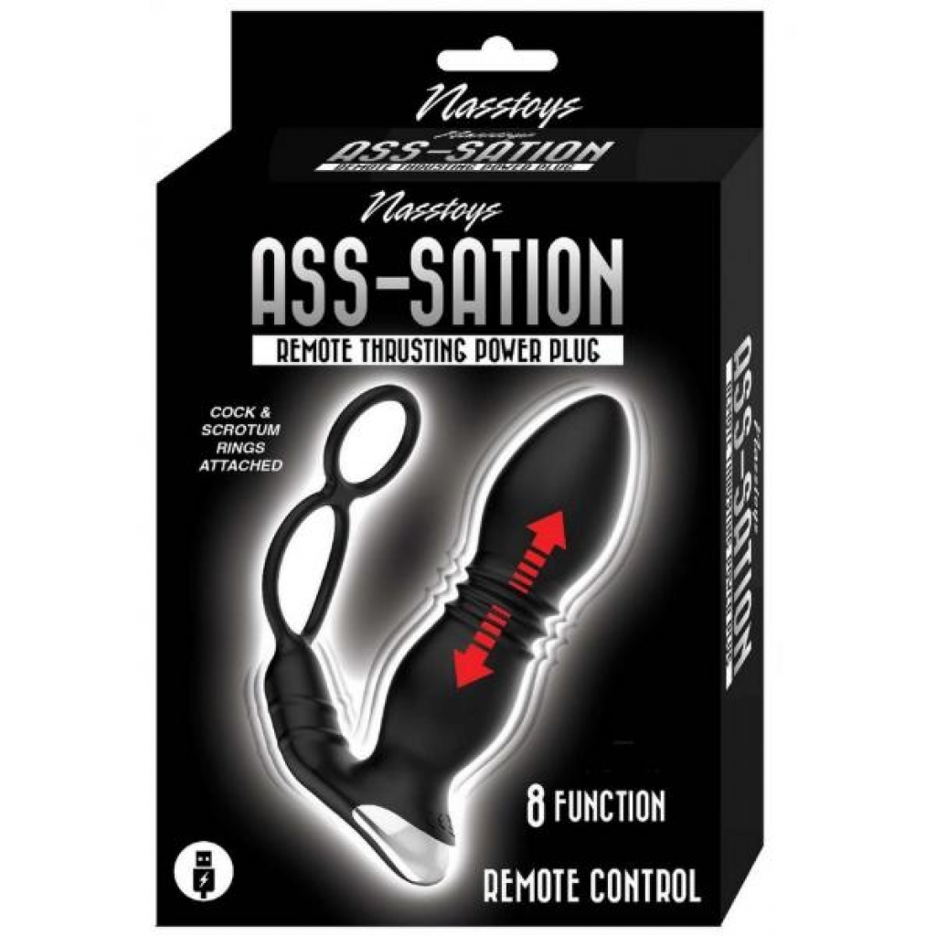 Ass-sation Remote Thrust Power Plug - Black