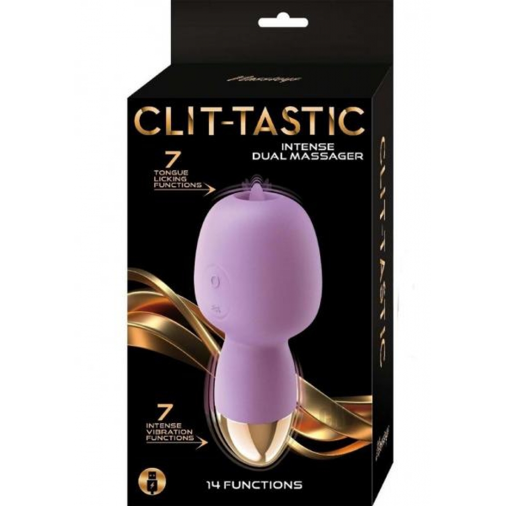 Clit Tastic: Intense Dual Massager in Lavender