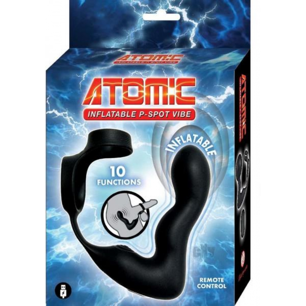 Atomic Inflatable Pspot Vibrator in Black