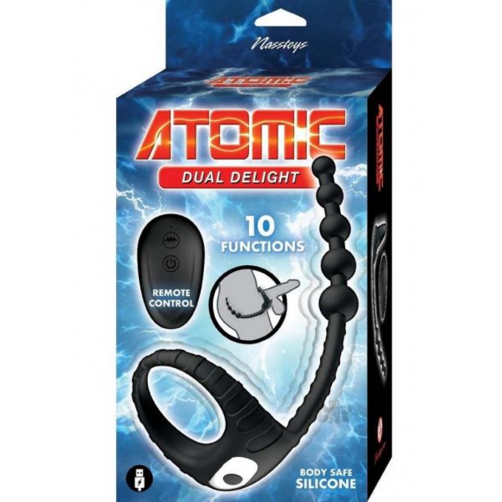 Atomic Dual Delight Black - Novelties By Nass-walk Inc