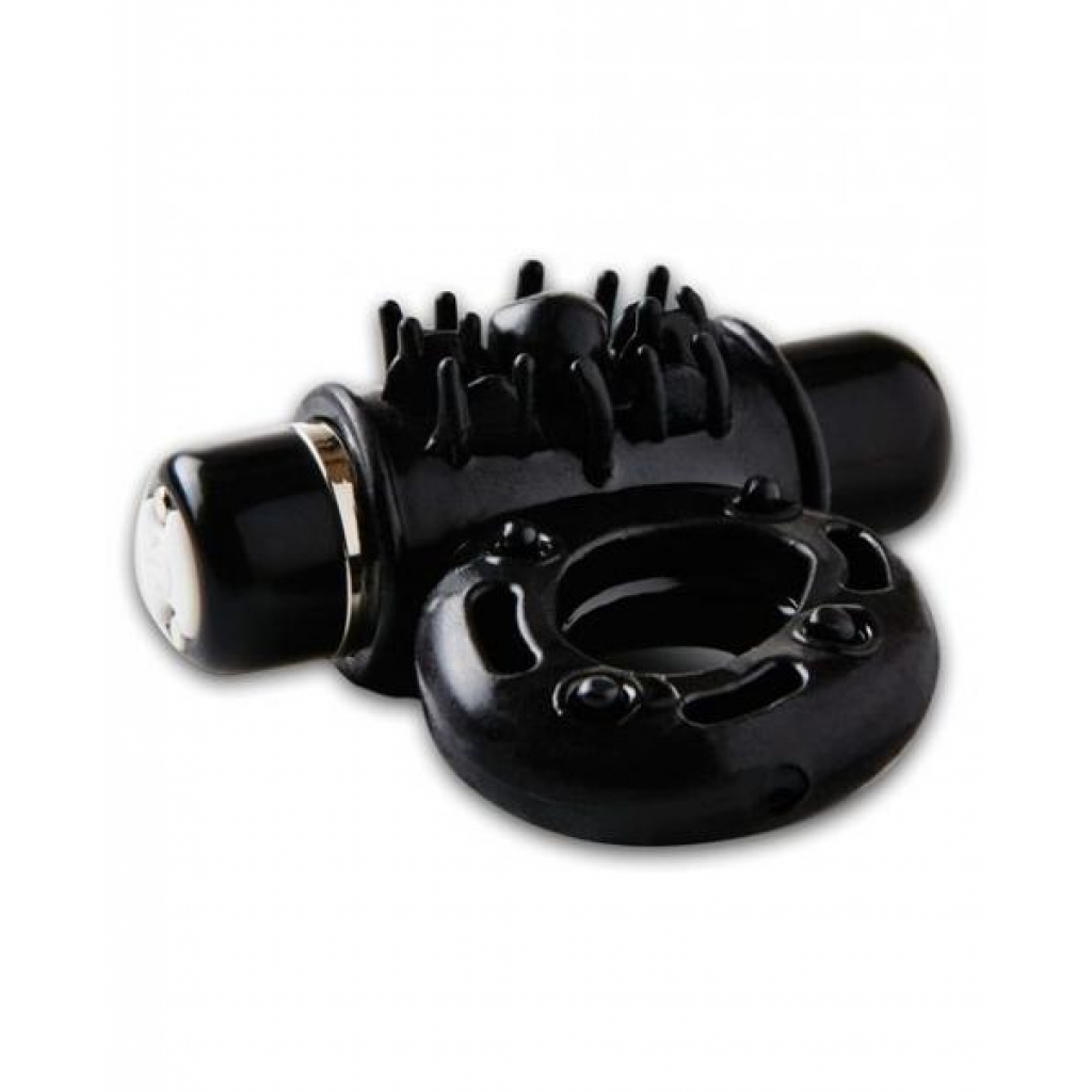 Sensuelle Bullet Ring 7 Function Cring Black - Novel Creations Toys