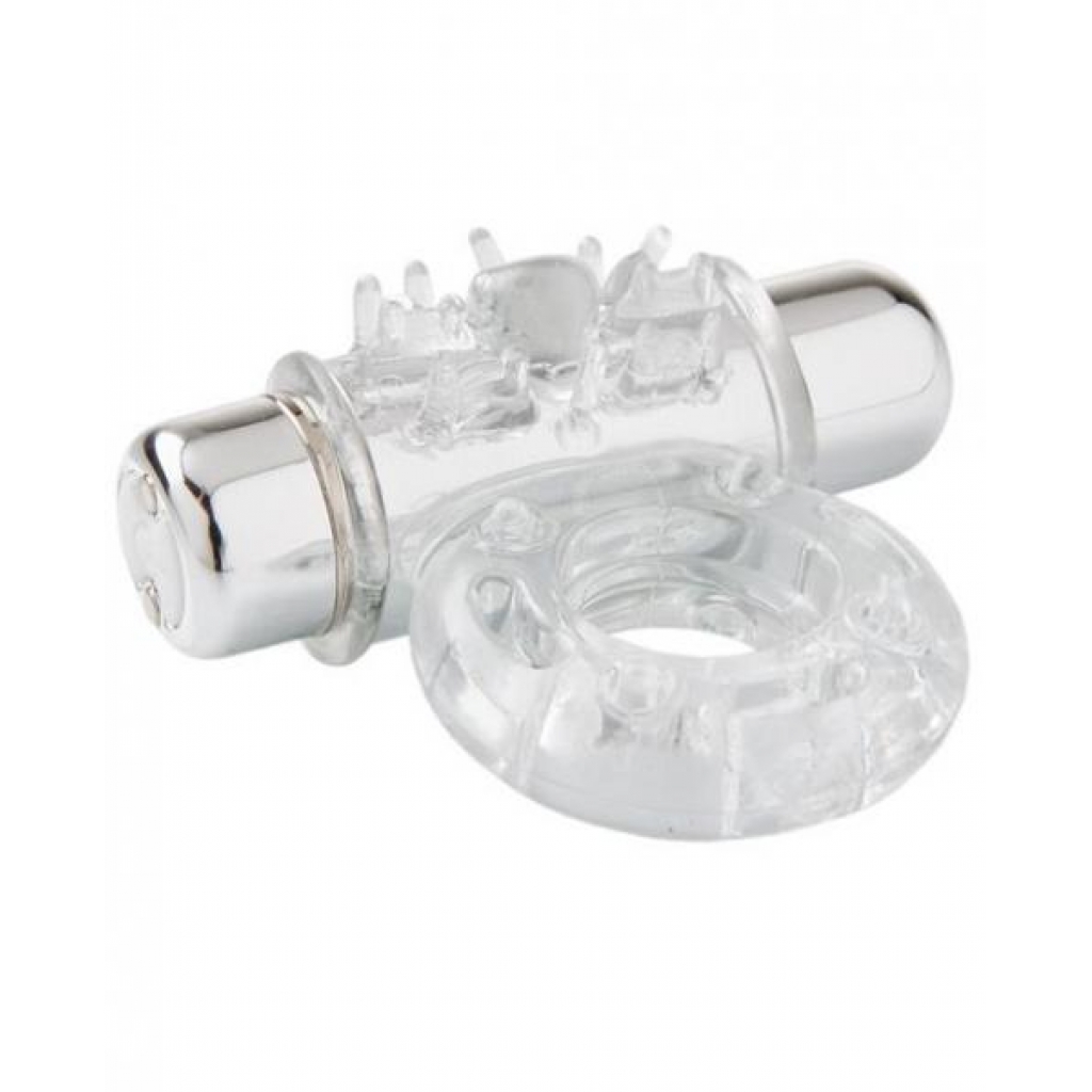 Nu Sensuelle Bullet Ring - 7 Function Clear Vibrator