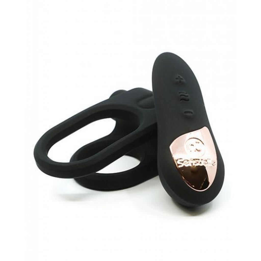 Sensuelle Silic Remote Bullet Ring Blk - Novel Creations Usa Inc