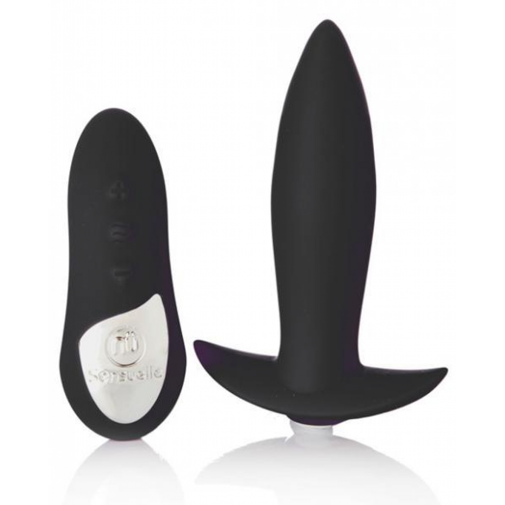 Sensuelle Remote Control Rechargeable Mini Plug Black - Novel Creations Toys