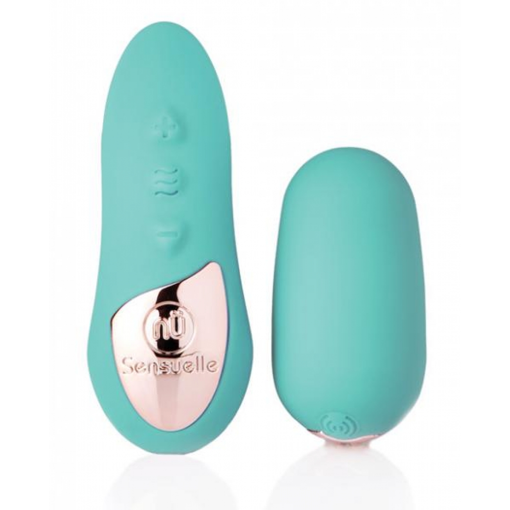 Sensuelle Remote Control Petite Egg Vibrator Teal Blue - Novel Creations Usa Inc