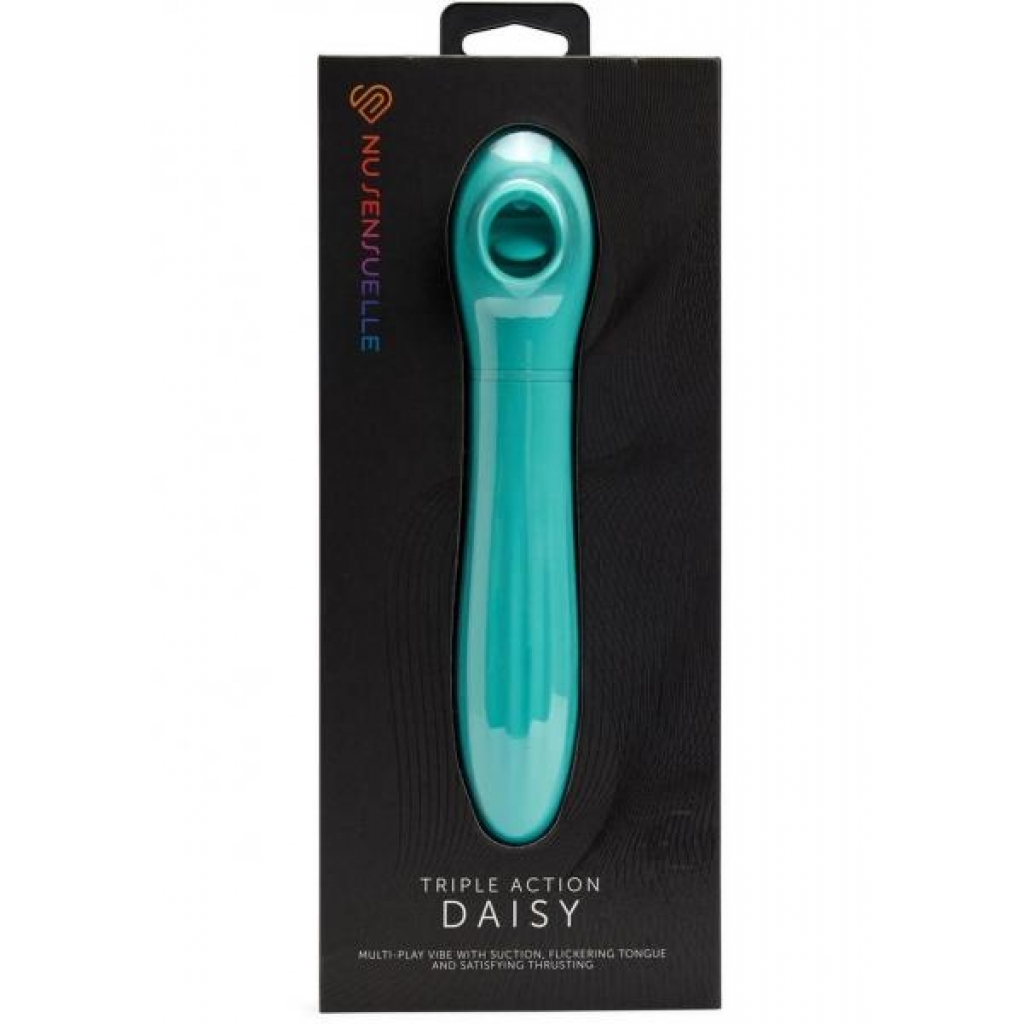 Sensuelle Daisy: Triple Action Vibrator - Blue