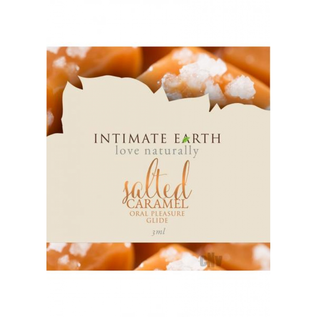 Intimate Earth Salted Caramel Flavored Glide .10oz Foil - Intimate Earth