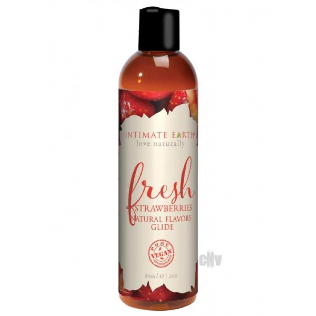 Intimate Earth Fresh Strawberries Glide 2oz - Intimate Earth