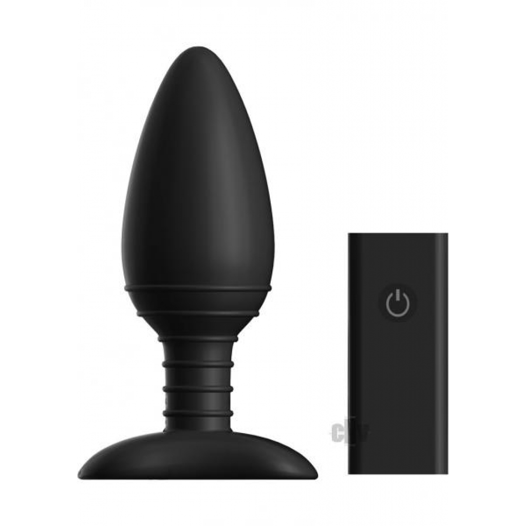 Nexus Ace Small Vibrating Butt Plug - Remote Control - Black