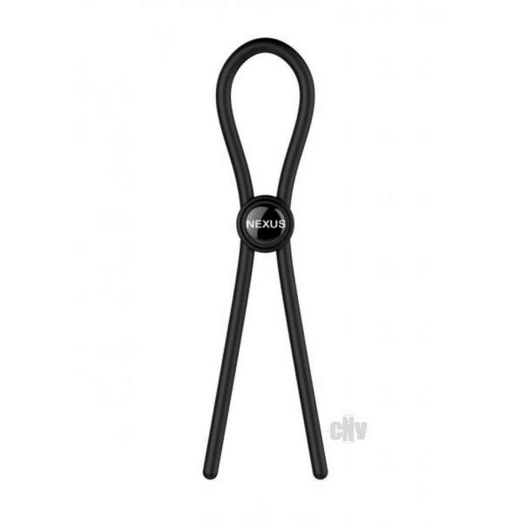 Forge Single Lasso Cock Ring Black - Nexus