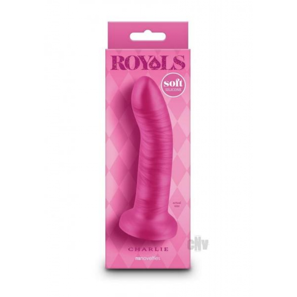 Royals Charlie 5 Curved Pink Dildo