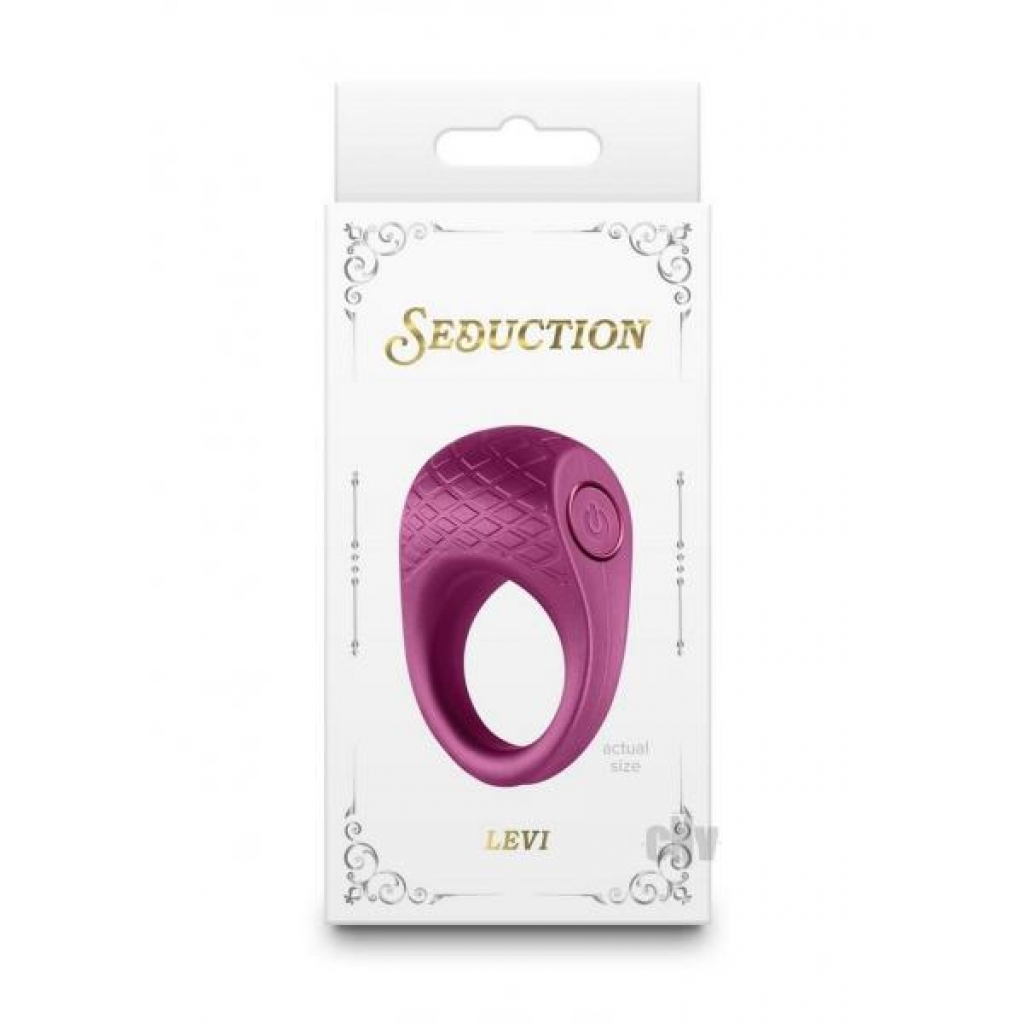 Seduction Levi Red Vibrating Cock Ring for Enhanced Experience