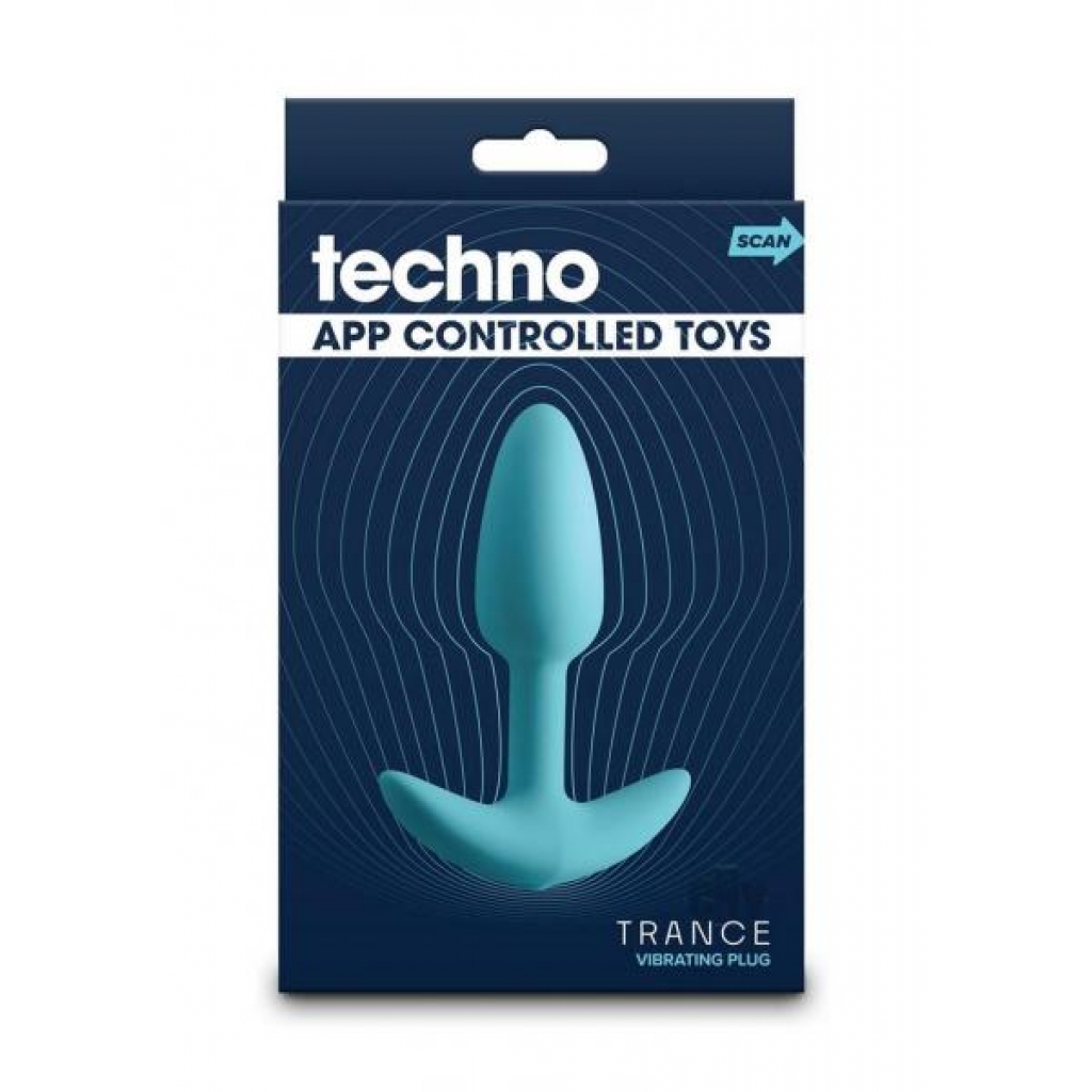 Techno Trance Blue Vibrating Plug