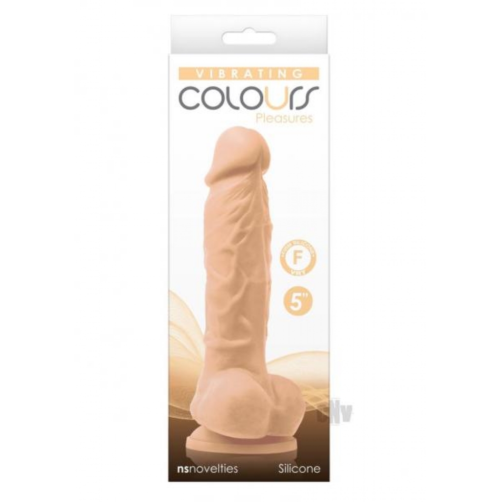 Colours Pleasures Dildo Vibe 5 White - New Sensations