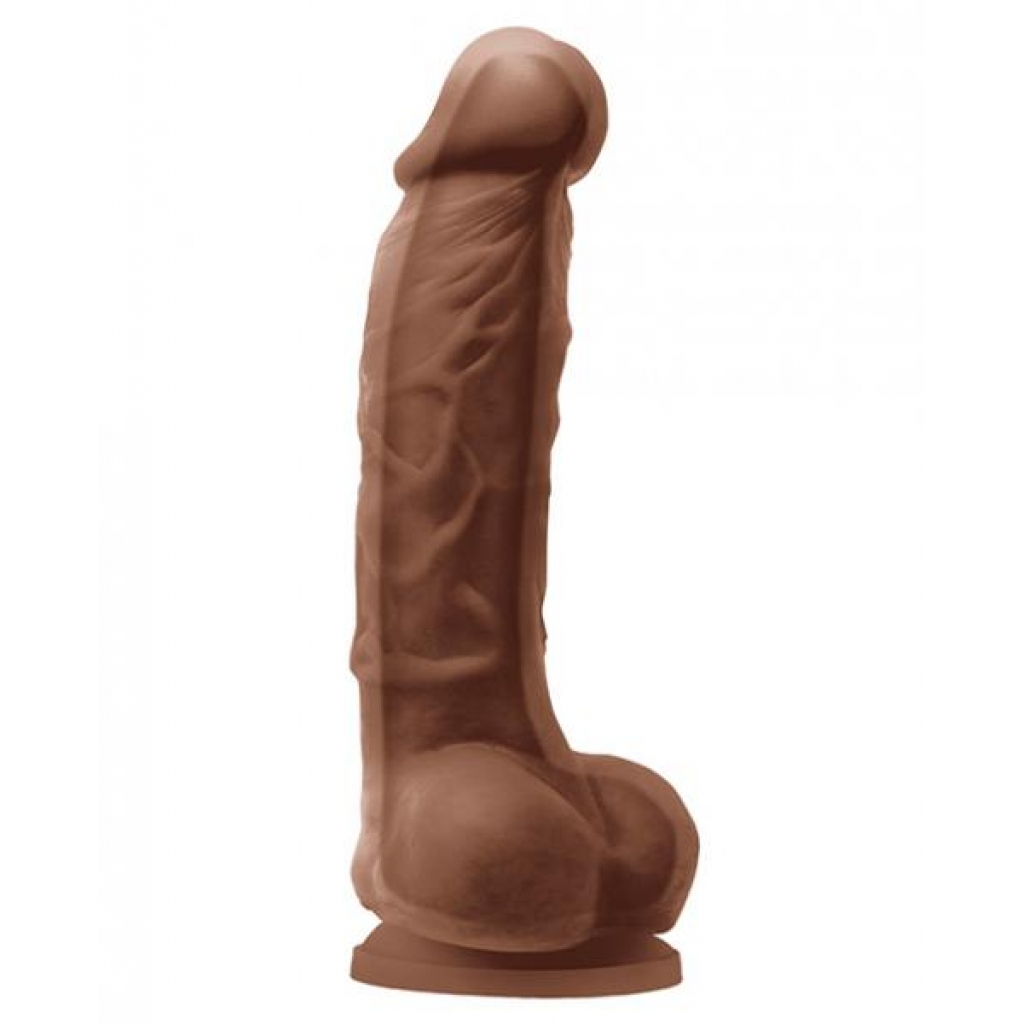 Colours Dual Density 5 inches Dildo Brown - Ns Novelties