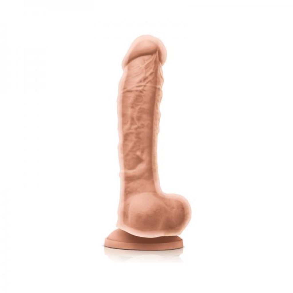 Colours Dual Density 8 Inch Beige Dildo