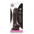 Colours Dual Density 8 inches Dark Brown Dildo - Ns Novelties