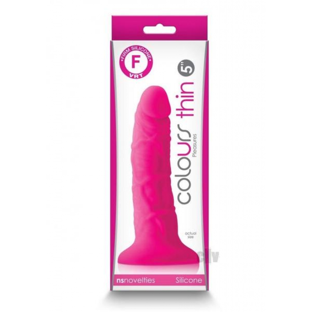 Colours Pleasures Thin 5-Inch Dildo - Pink