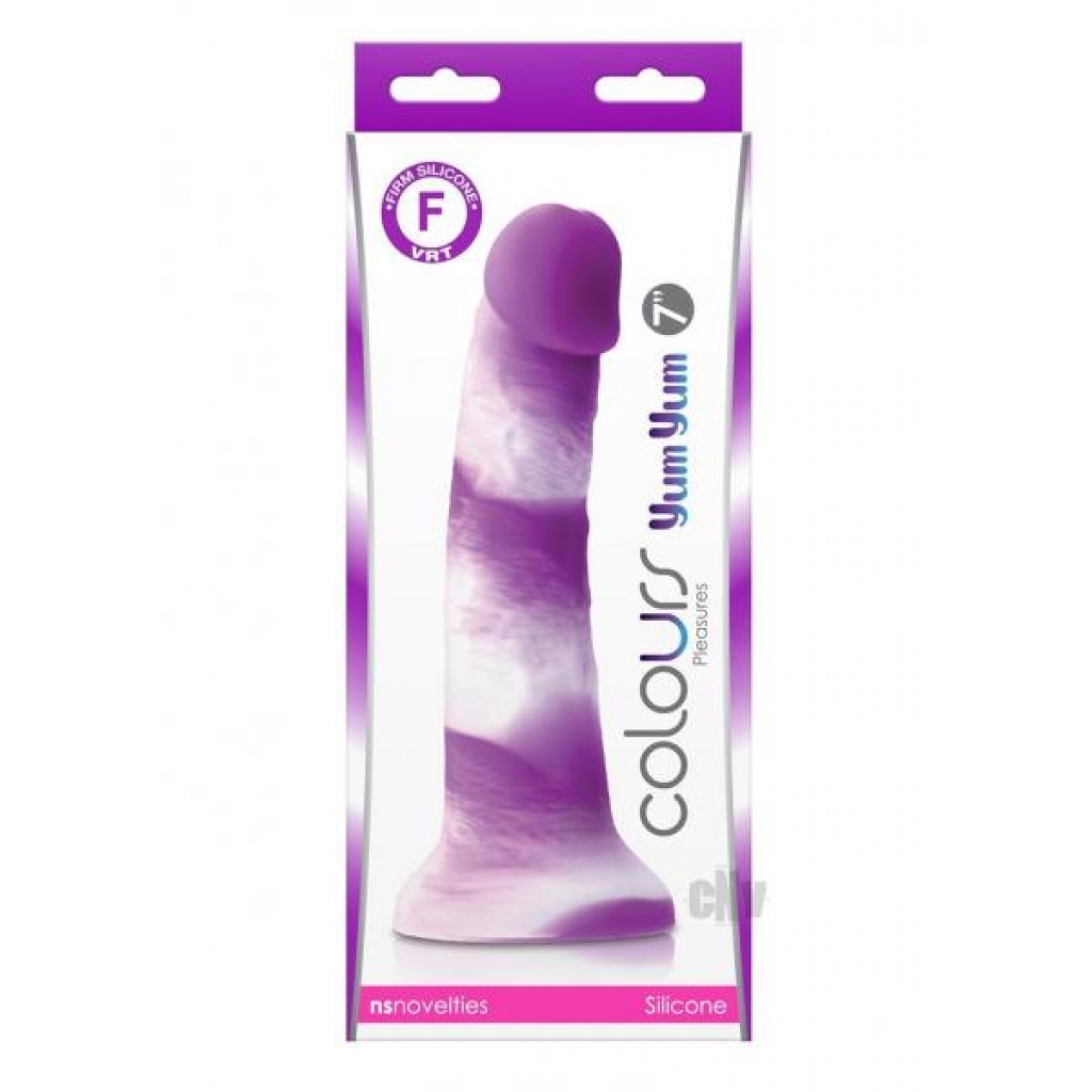 Colours Pleasures Yum Yum 7 Dildo - Purple