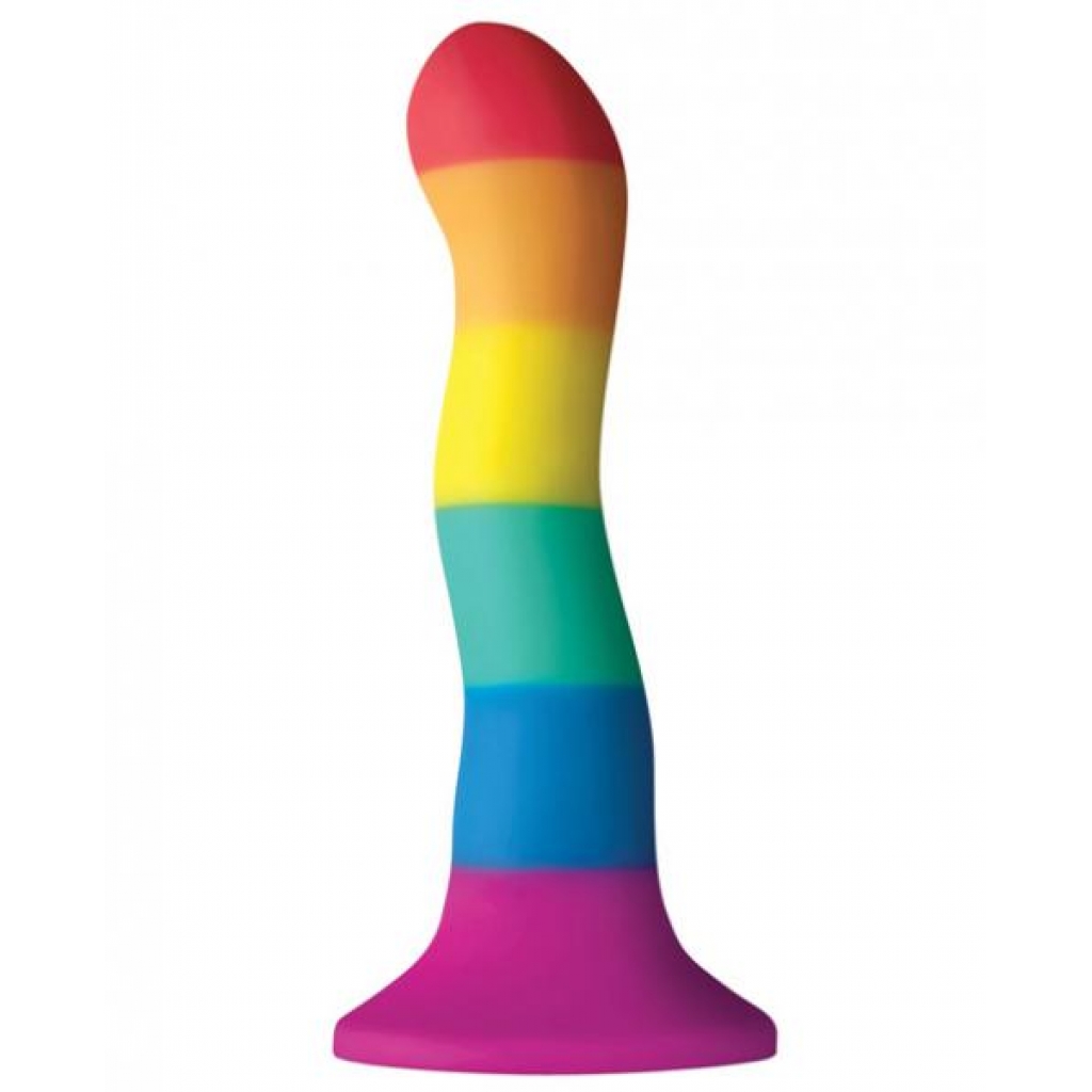 Colours Pride Edition 6 inches Wave Dildo Rainbow - Ns Novelties