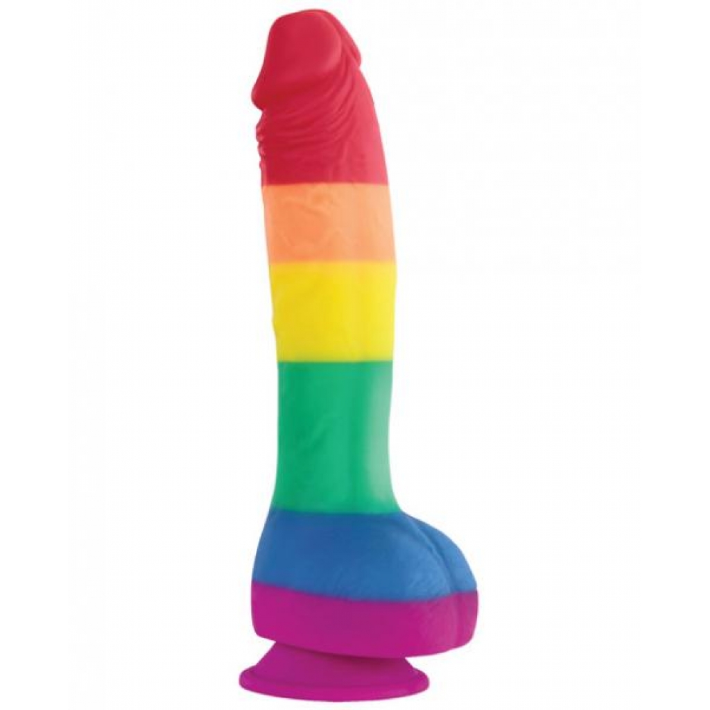 Colours Pride Edition 8 inches Dildo Rainbow - Ns Novelties