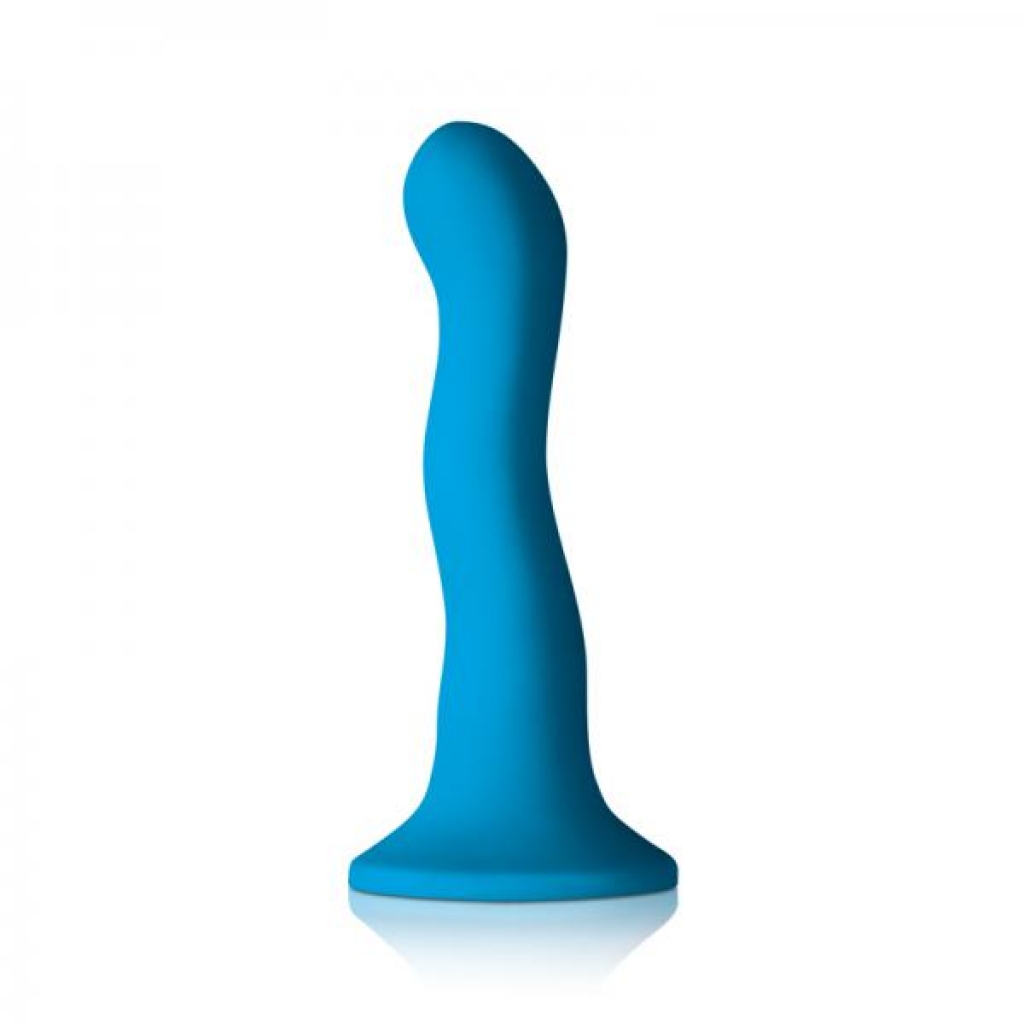 Colours Wave 6 inches Dildo Blue - Ns Novelties