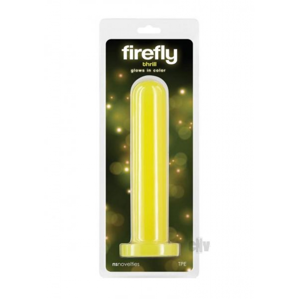 Firefly Thrill Glow-in-the-Dark Dildo – Large Yellow