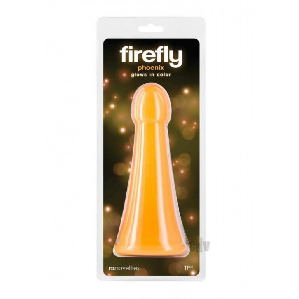 Firefly Phoenix Orange Glow-in-the-Dark Dildo