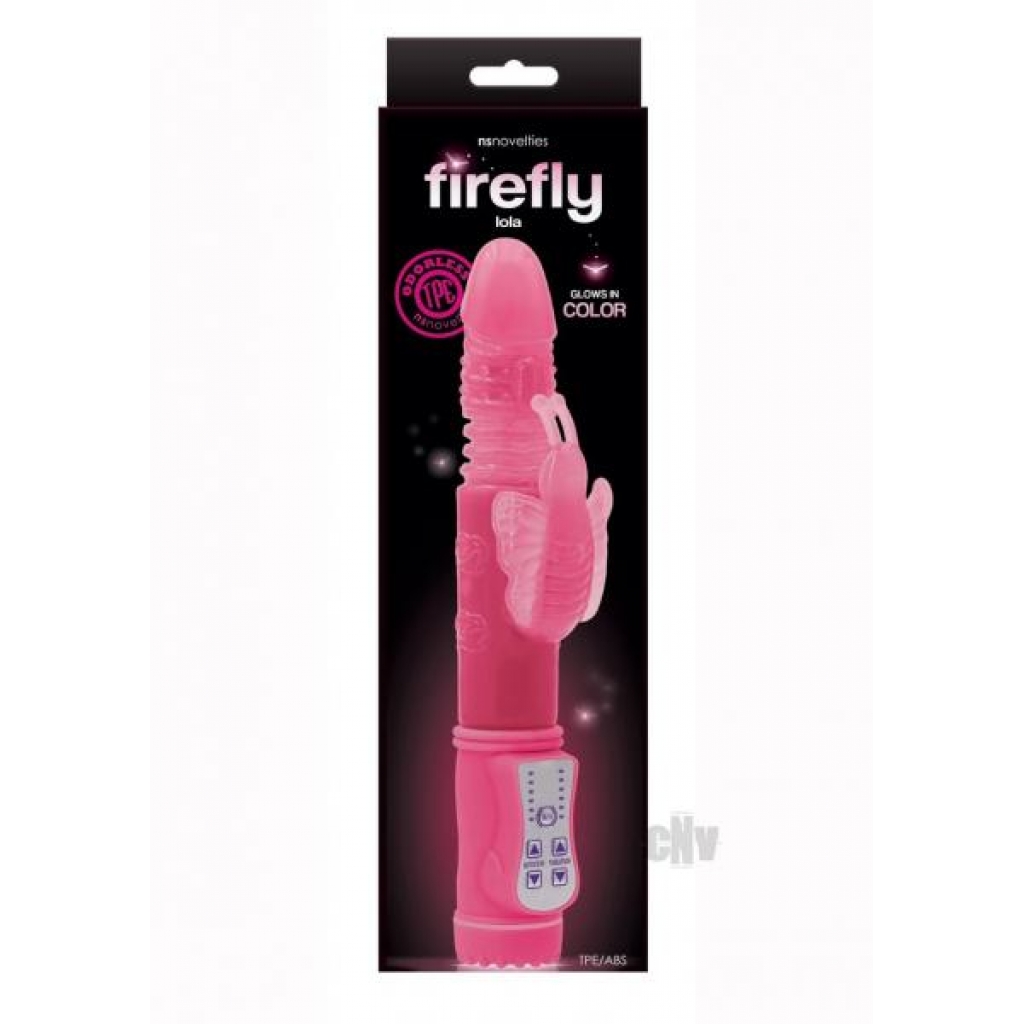 Firefly Lola Pink - Glow in the Dark Rabbit Vibrator