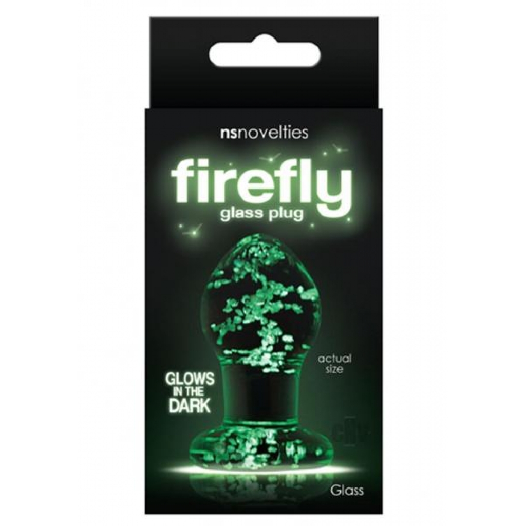 Firefly Glass Plug Small Clear - Ns Novelties