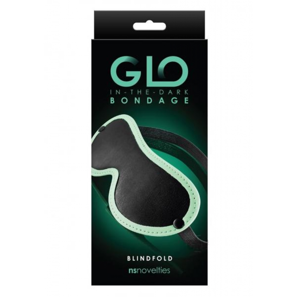 Glo Bondage Blindfold Green - New Sensations