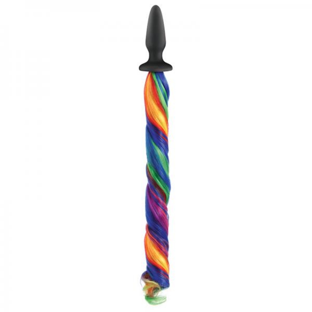 Unicorn Tails Rainbow Butt Plug - Ns Novelties