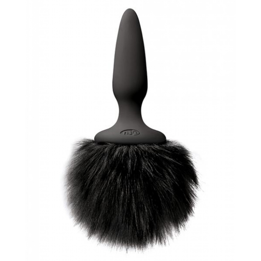 Bunny Tails Mini Anal Plug Black - Ns Novelties